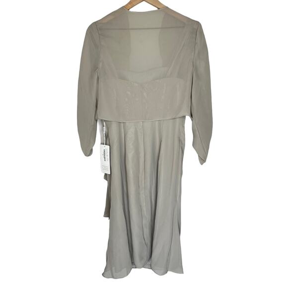 JJ’s House Formal Dress Silver Taupe with matching cardigan size 8 - Picture 4 of 8